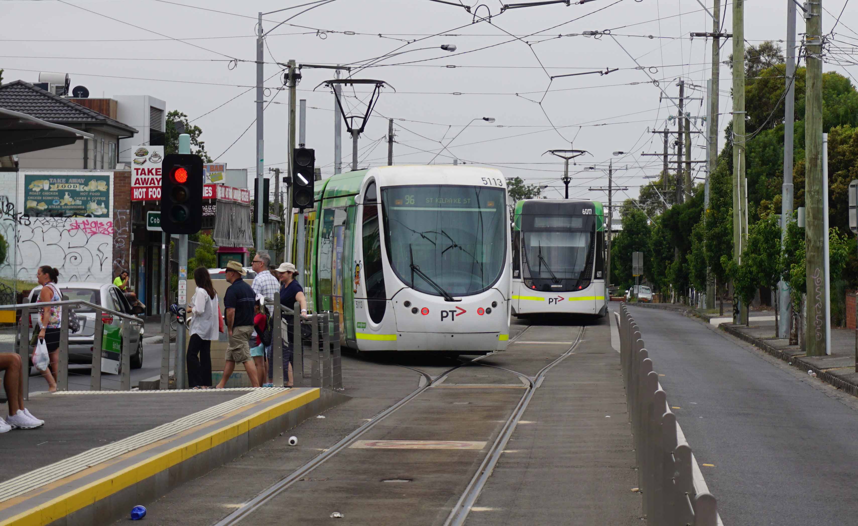 Yarra Trams Citadis 5113 Bumblebee 2 & Bombardier 6017